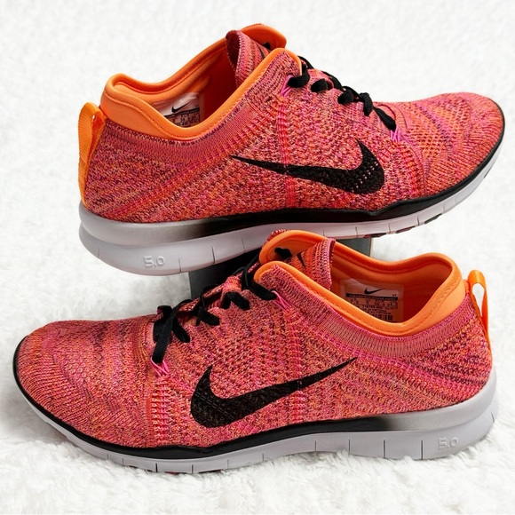 Nike Free 5.0 TR Flyknit Women’s Shoes Size 7.5 Color Citrus - Picture 2 of 16